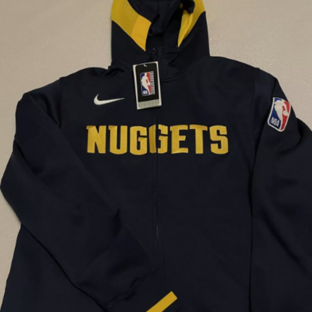 NWT Nike NBA Denver Nuggets Blue On-Court Jacket